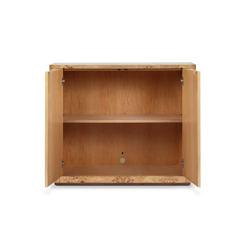 Mullins Small Cabinet - Natural Mappa Burl