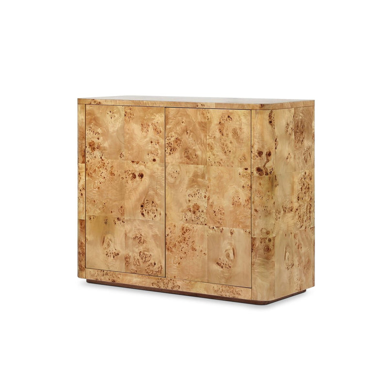 Mullins Small Cabinet - Natural Mappa Burl