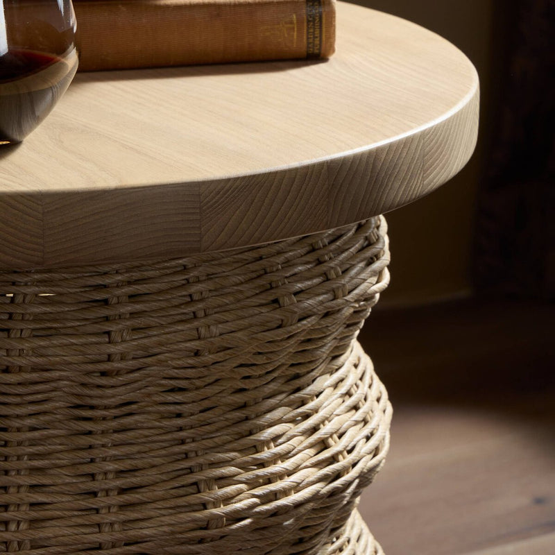 Brailey End Table - Smoked Natural Sungkai