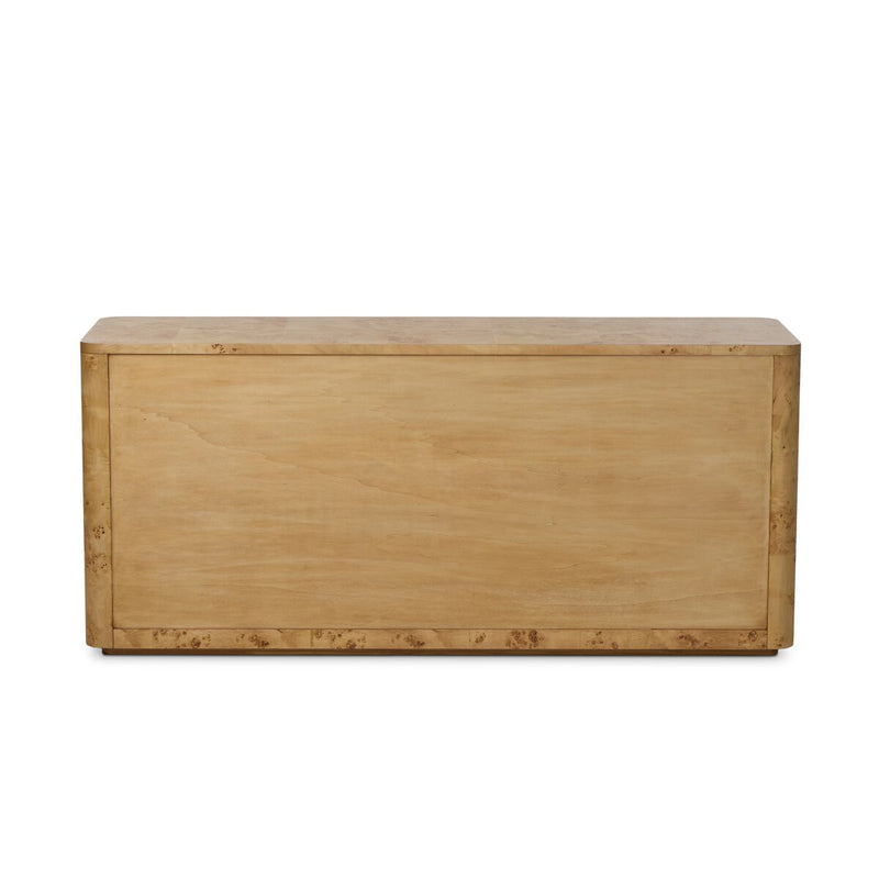 Mullins 6 Drawer Dresser - Natural Mappa Burl