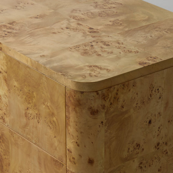 Mullins 6 Drawer Dresser - Natural Mappa Burl