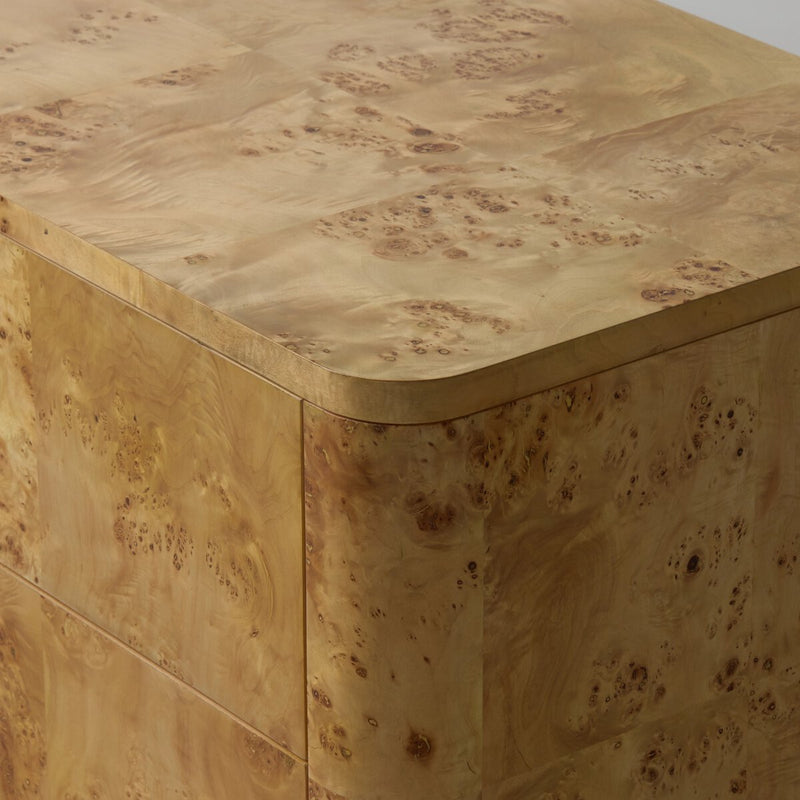 Mullins 6 Drawer Dresser - Natural Mappa Burl