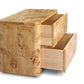 Mullins Nightstand - Natural Mappa Burl