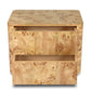 Mullins Nightstand - Natural Mappa Burl