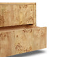 Mullins Nightstand - Natural Mappa Burl