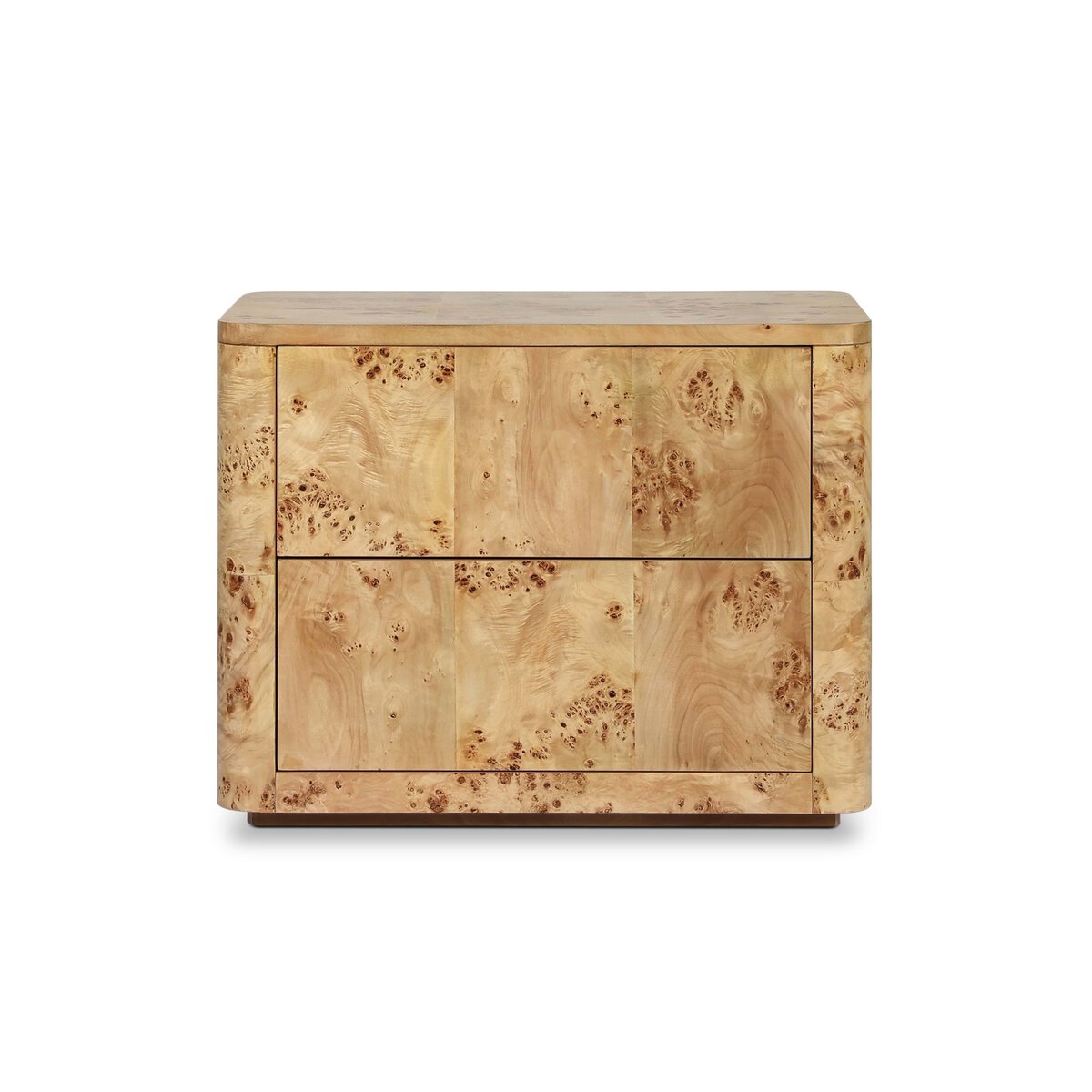 Mullins Nightstand - Natural Mappa Burl