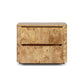Mullins Nightstand - Natural Mappa Burl