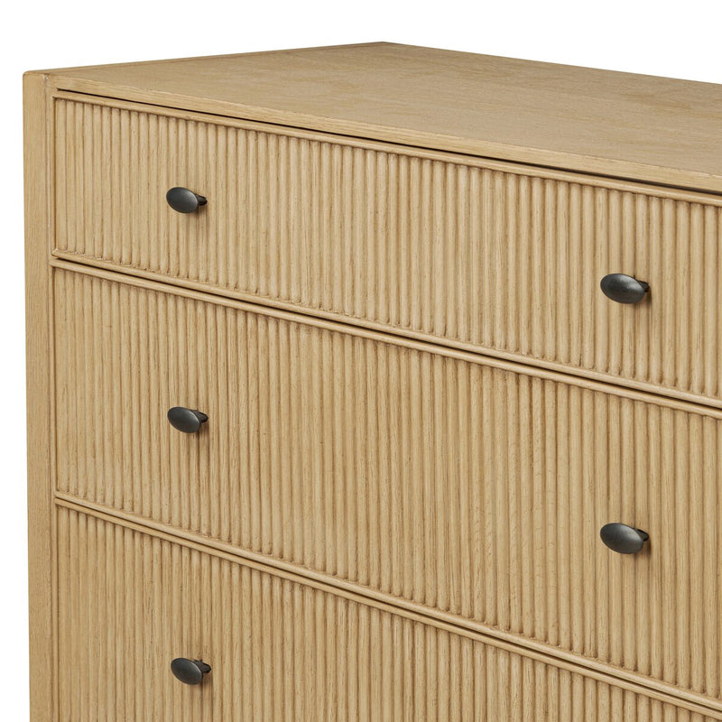Hazel 6 Drawer Dresser - Light Wash Oak