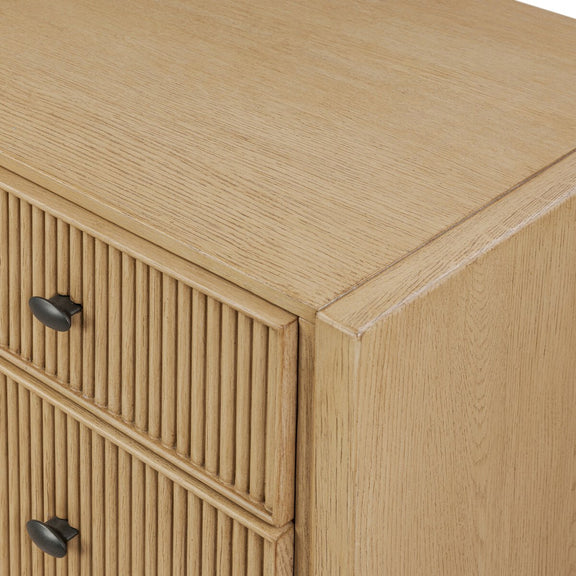Hazel 6 Drawer Dresser - Light Wash Oak