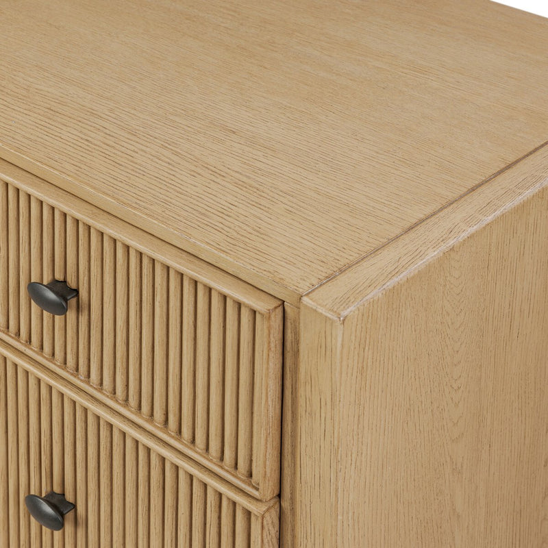 Hazel 6 Drawer Dresser - Light Wash Oak
