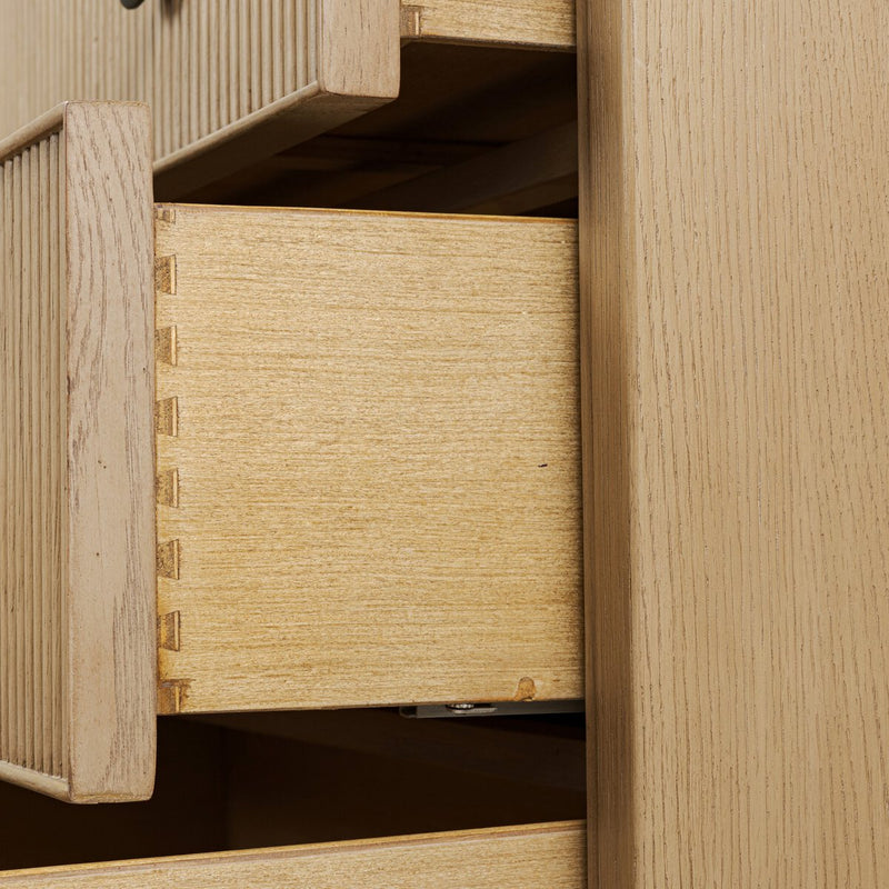 Hazel 6 Drawer Dresser - Light Wash Oak