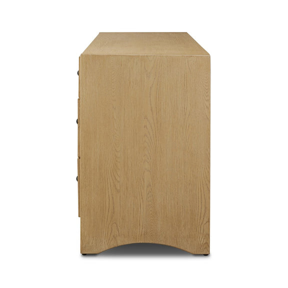 Hazel 6 Drawer Dresser - Light Wash Oak