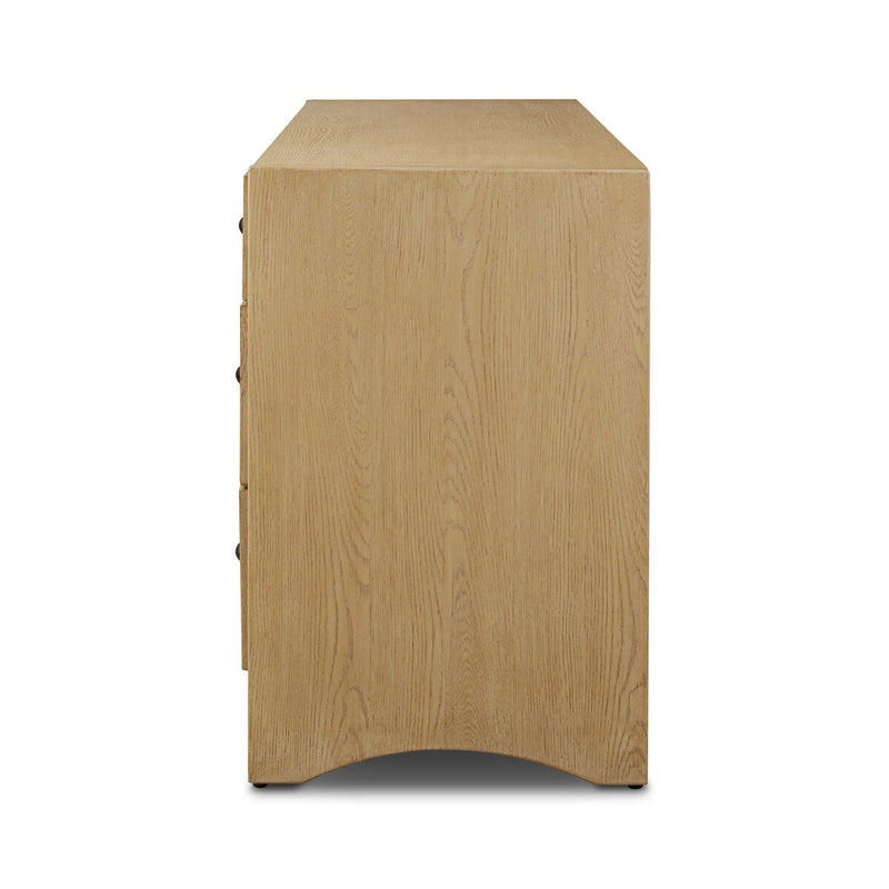 Hazel 6 Drawer Dresser - Light Wash Oak