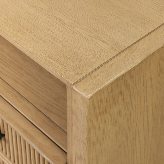 Hazel Nightstand - Light Wash Oak Veneer