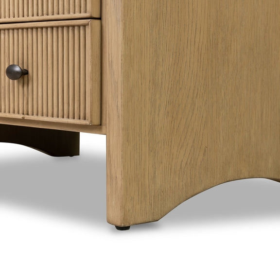 Hazel Nightstand - Light Wash Oak Veneer