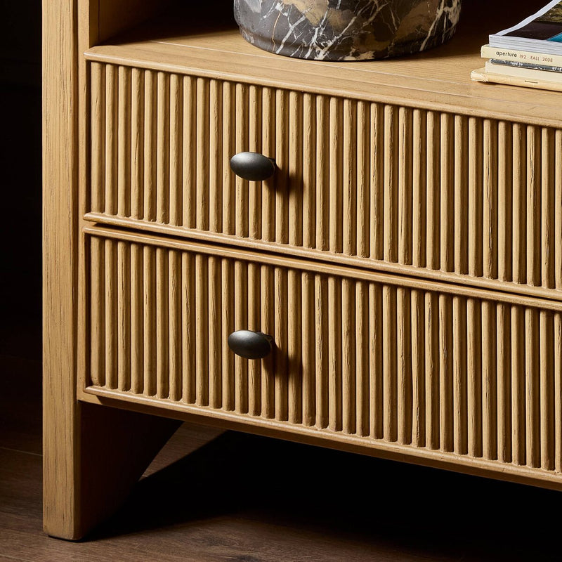 Hazel Nightstand - Light Wash Oak Veneer