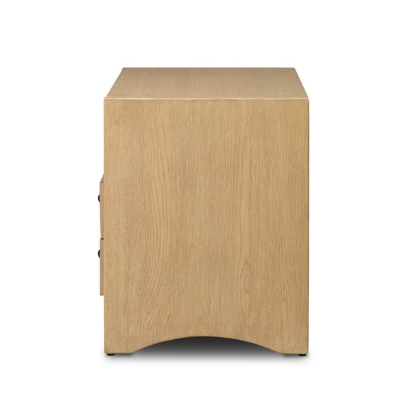 Hazel Nightstand - Light Wash Oak Veneer