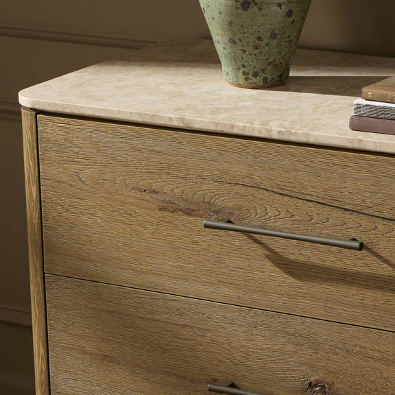 Raleigh 6 Drawer Dresser - Worn Oak Veneer
