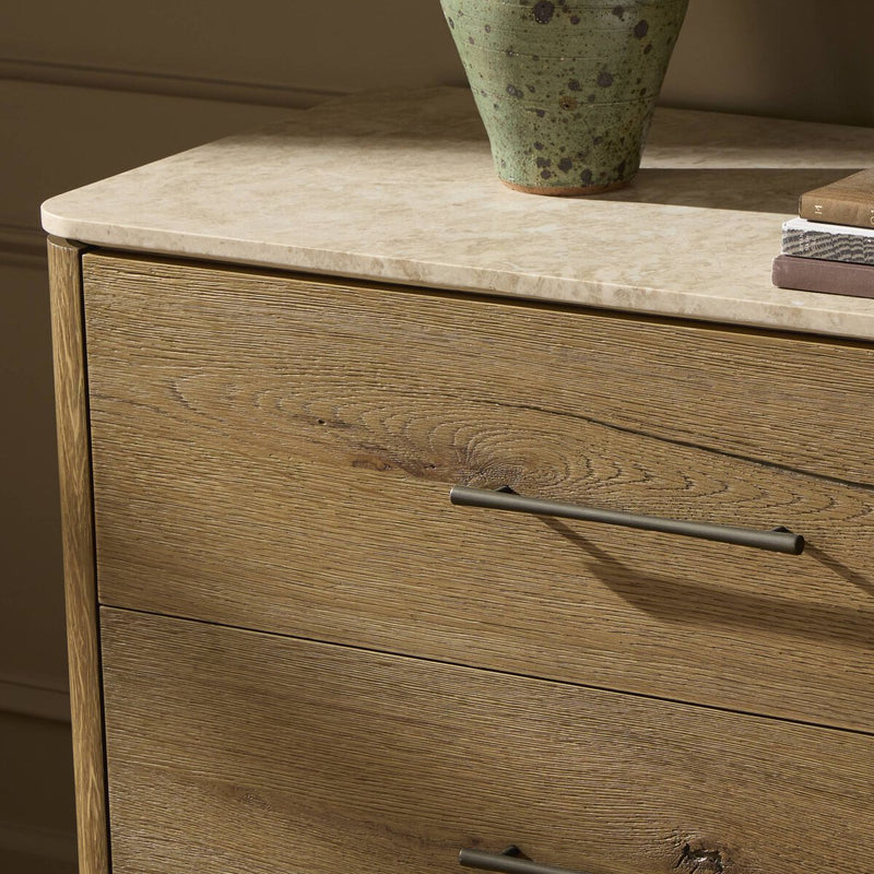 Raleigh 6 Drawer Dresser - Worn Oak Veneer