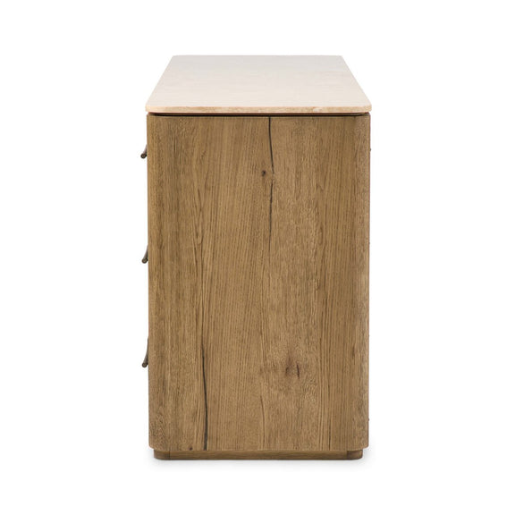 Raleigh 6 Drawer Dresser - Worn Oak Veneer
