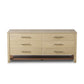 Blake 6 Drawer Dresser - Washed Ash