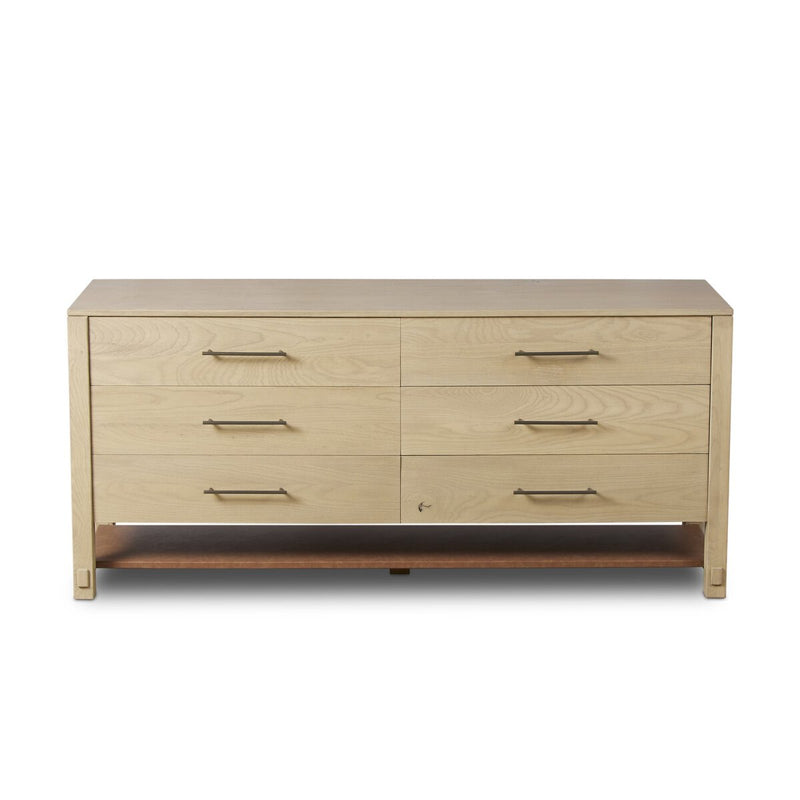 Blake 6 Drawer Dresser - Washed Ash