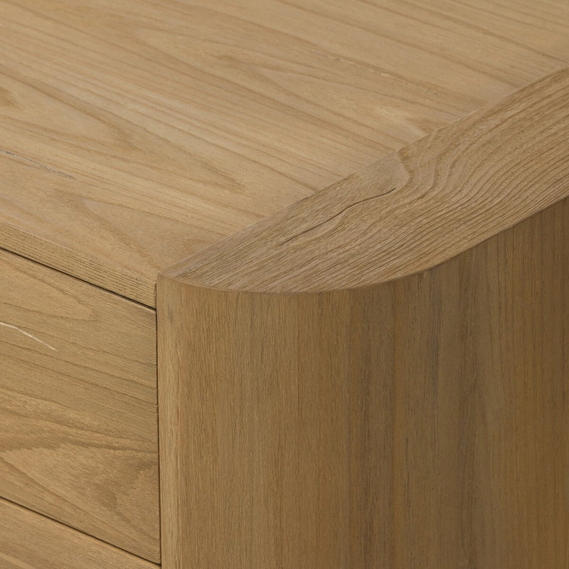 Radius Nightstand - Light Blonde Sungkai Veneer