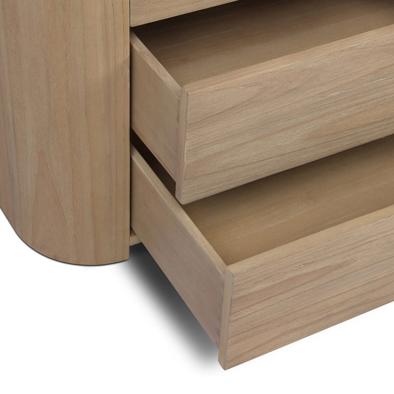 Radius Nightstand - Light Blonde Sungkai Veneer