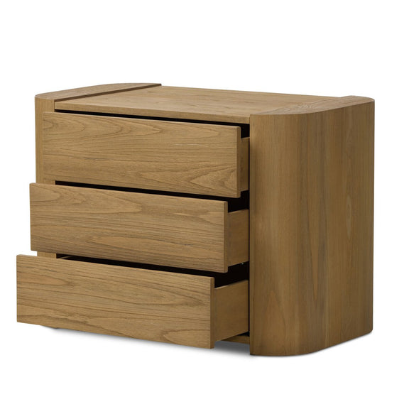 Radius Nightstand - Light Blonde Sungkai Veneer