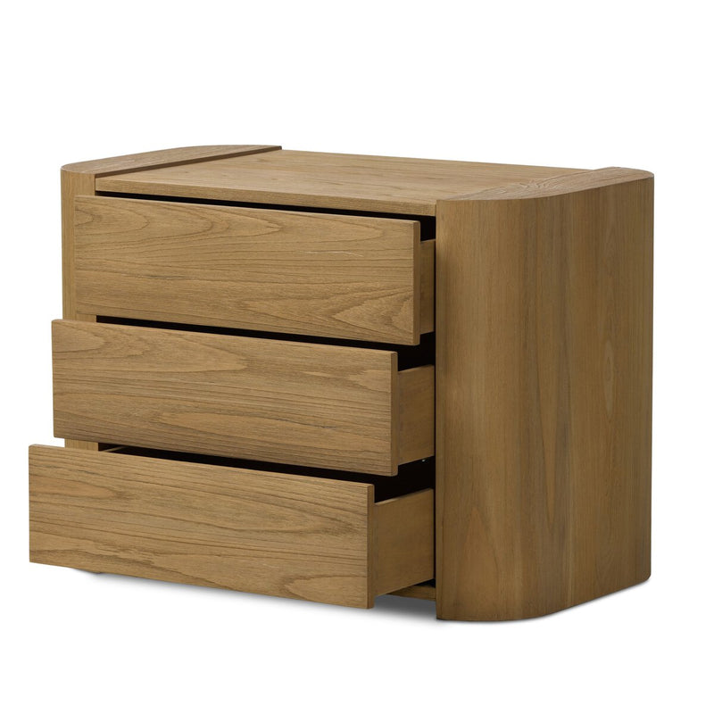 Radius Nightstand - Light Blonde Sungkai Veneer
