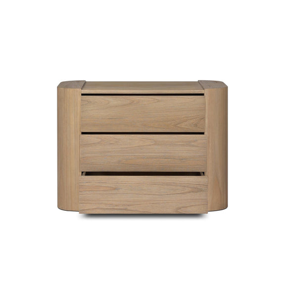 Radius Nightstand - Light Blonde Sungkai Veneer