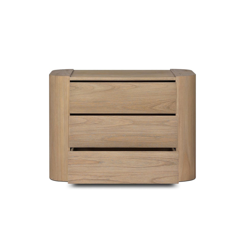 Radius Nightstand - Light Blonde Sungkai Veneer