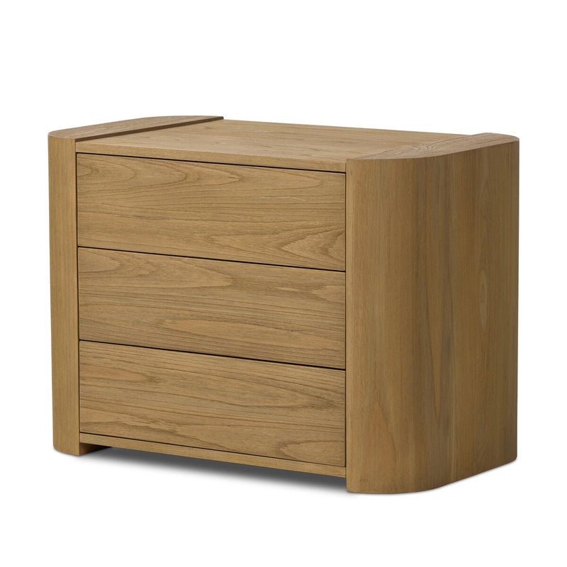 Radius Nightstand - Light Blonde Sungkai Veneer