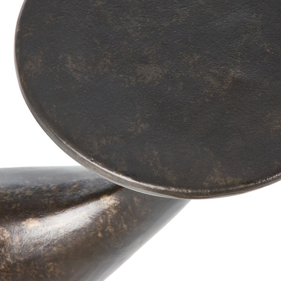 Torrid End Table - Distressed Bronze