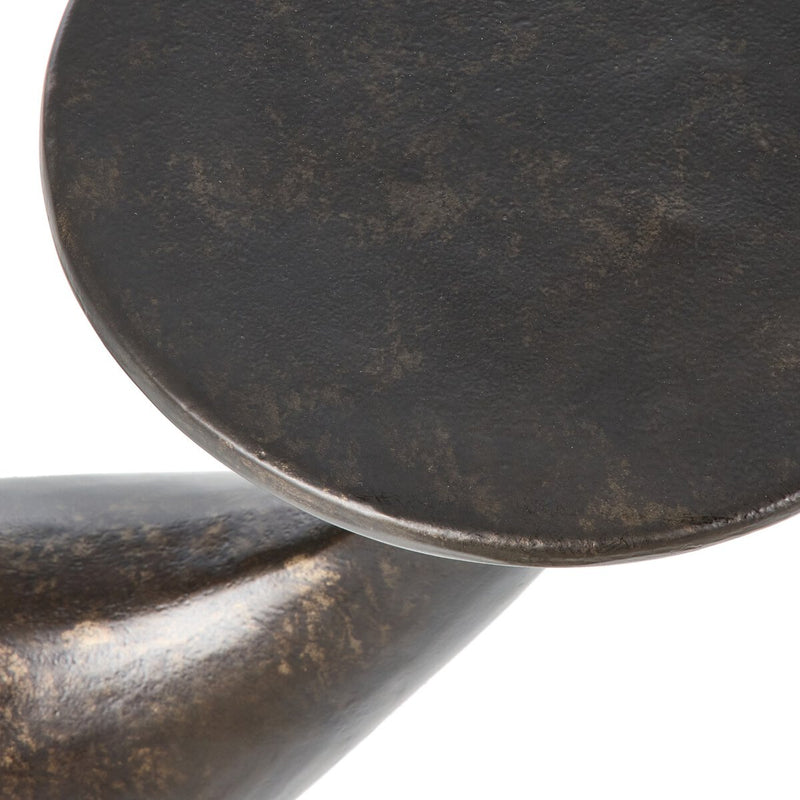 Torrid End Table - Distressed Bronze