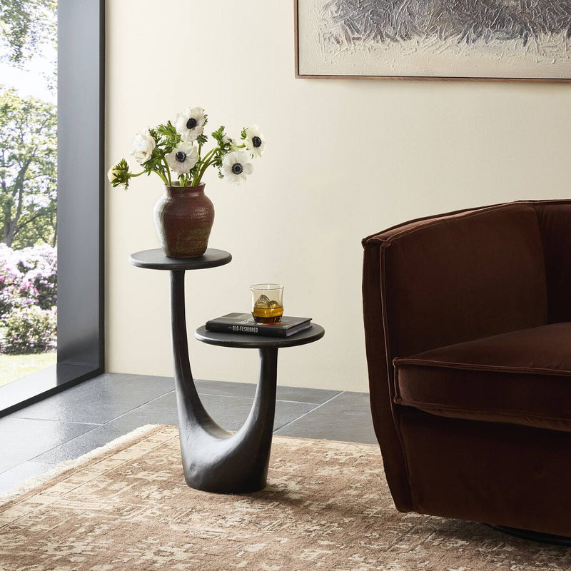 Torrid End Table - Distressed Bronze