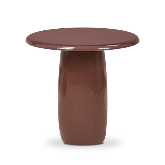 Bossa End Table - Plum Lacquer