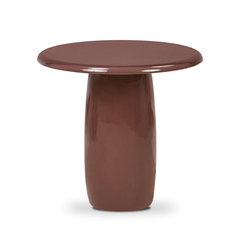 Bossa End Table - Plum Lacquer