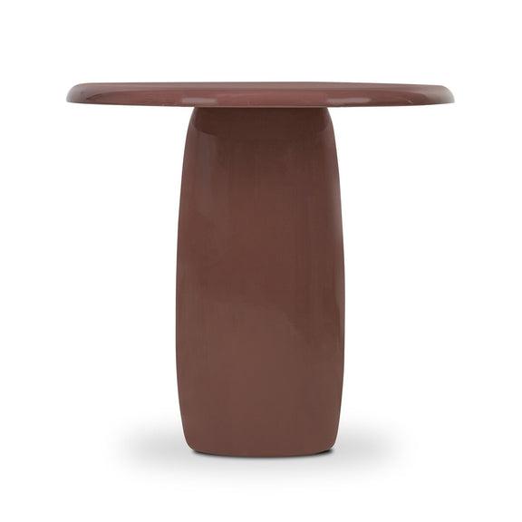 Bossa End Table - Plum Lacquer
