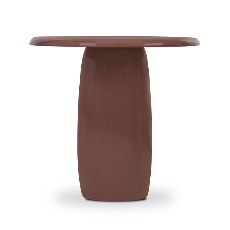 Bossa End Table - Plum Lacquer
