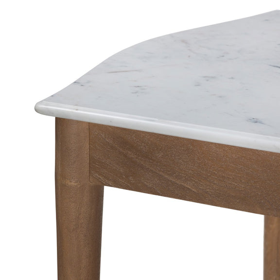 Lison Dining Table - White Marble