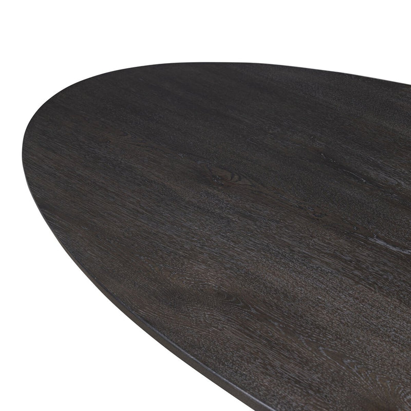 Uma Dining Table - Smoked Black Veneer