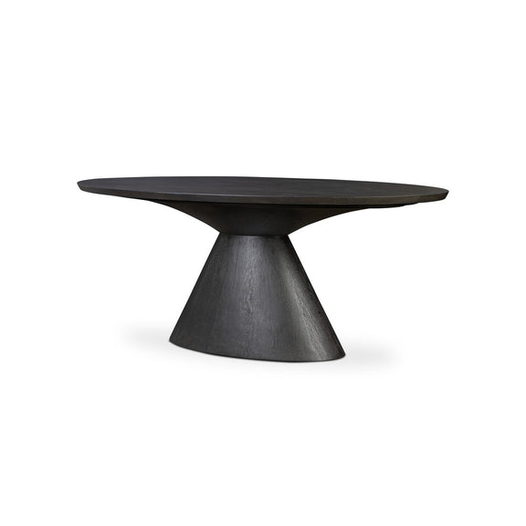 Uma Dining Table - Smoked Black Veneer