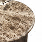 Pavlo End Table - Brown Marble