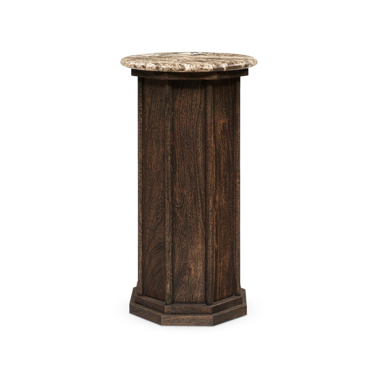 Pavlo End Table - Brown Marble