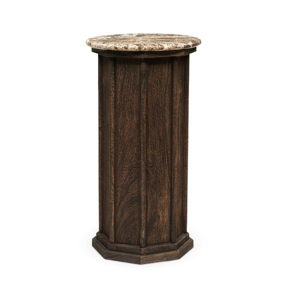 Pavlo End Table - Brown Marble