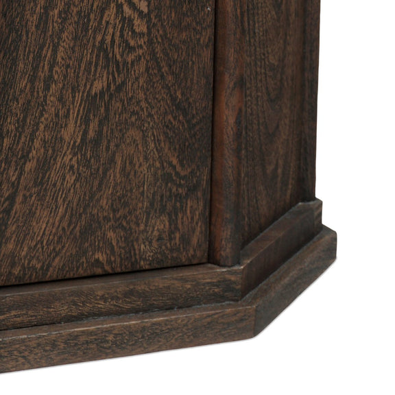 Pavlo Cabinet End Table - Brown Marble