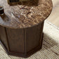 Pavlo Cabinet End Table - Brown Marble