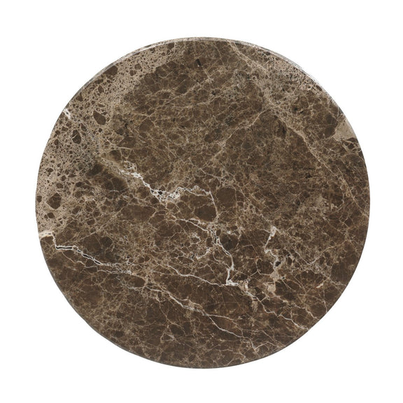 Pavlo Cabinet End Table - Brown Marble