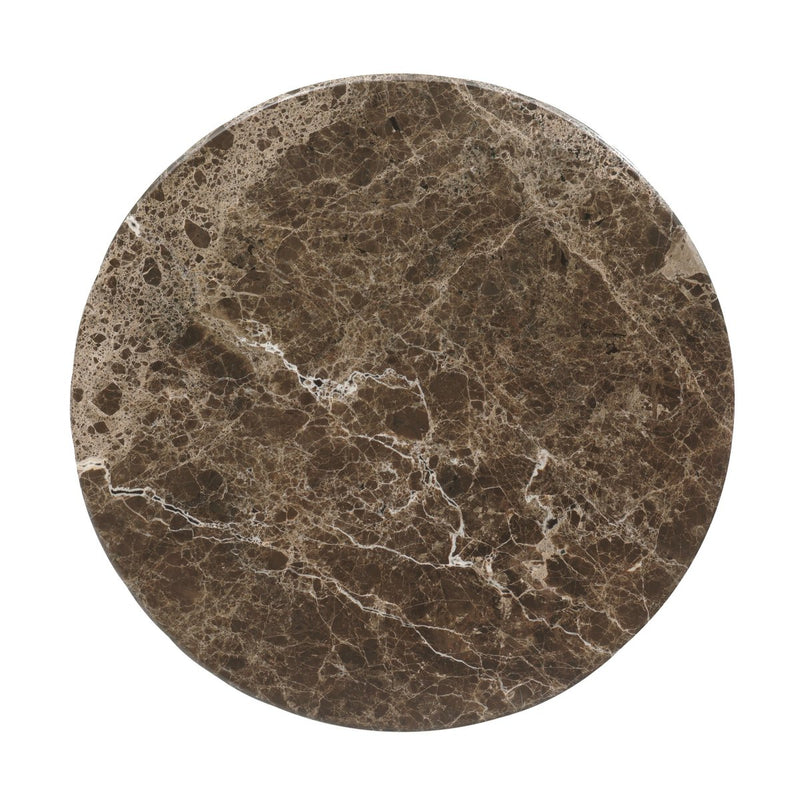 Pavlo Cabinet End Table - Brown Marble